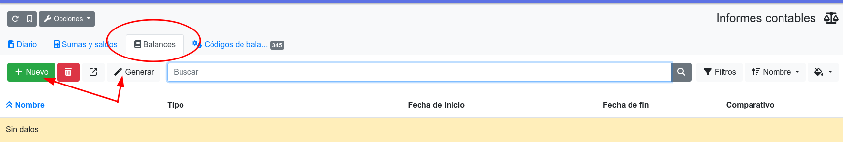 nuevo balance de situacion
